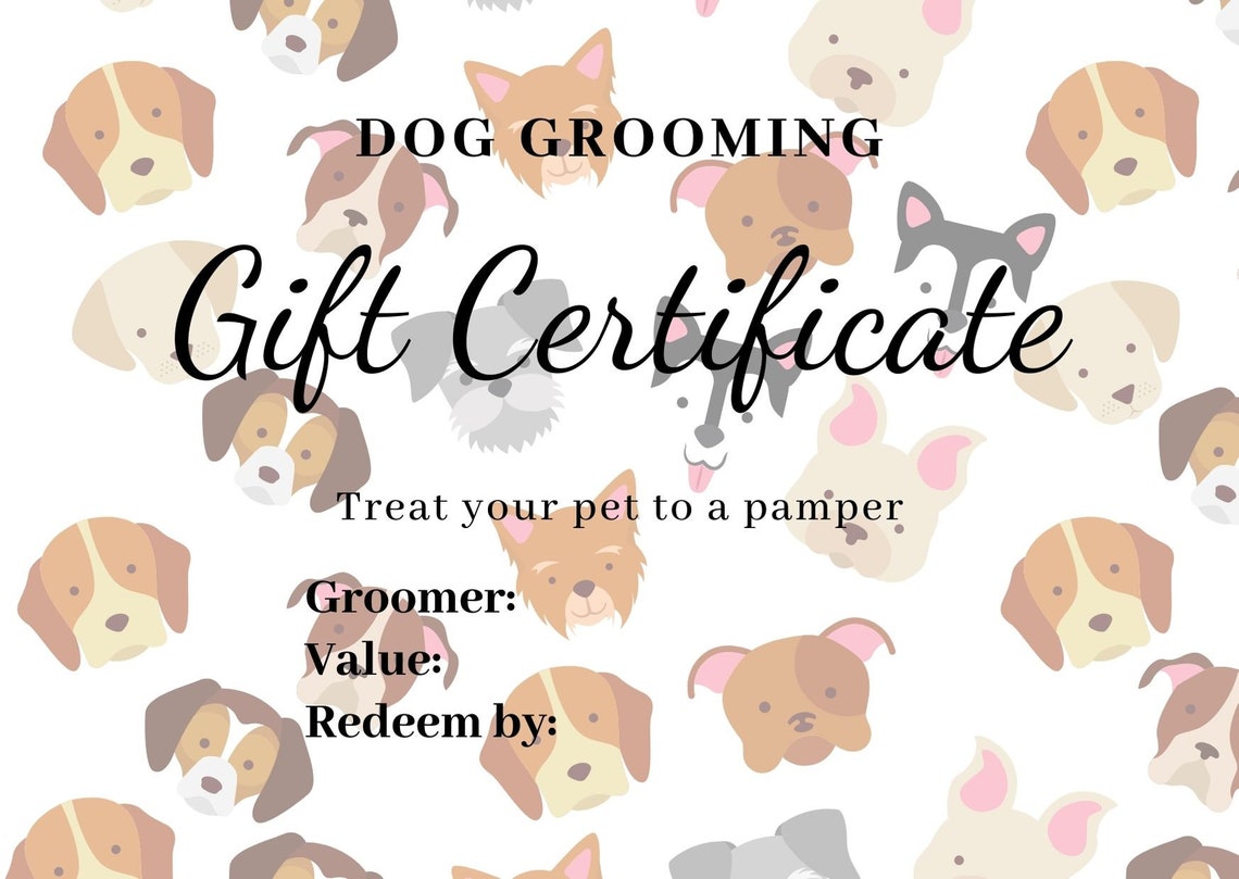 dog-grooming-gift-certificate-template-etsy