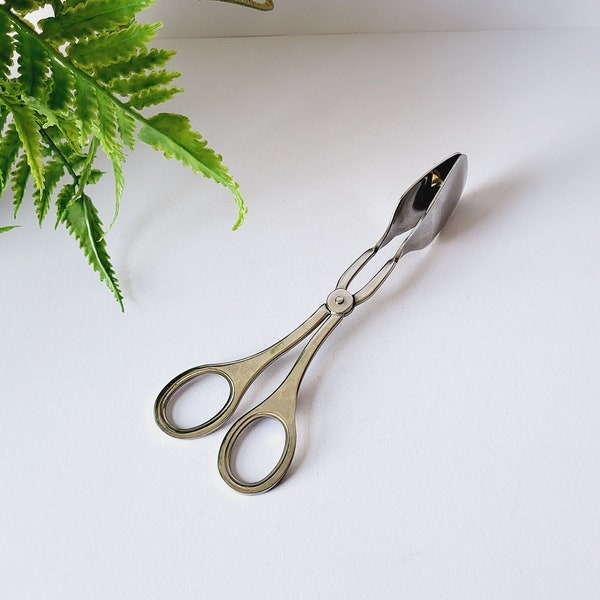 Set of Pastry Pliers / Asparagus / Vegetable Serving Scissor style Grips - Length 18 cm