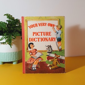 Vintage Kinder-Wörterbuch &quot;Dein ganz eigenes Bild Wörterbuch&quot; - Frühlingsbücher London