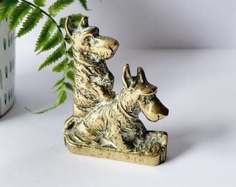 Adorno de latón 'Scotch Terrier' - Alto - 12,5 cm