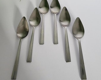 ヴィンテージ ボックス入り スカラップ フルーツ スプーン 6 本と