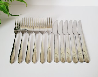 Set of 'Stellar' Stainless Steel Cutlery - Starter / Appetiser Cutlery - Length 18 cm