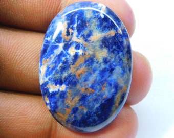 43X36X6 mm FN-570 Splendid Top Grade Quality 100/% Natural Sodalite Pear Shape Cabochon Loose Gemstone For Making Jewelry 60.5 Ct