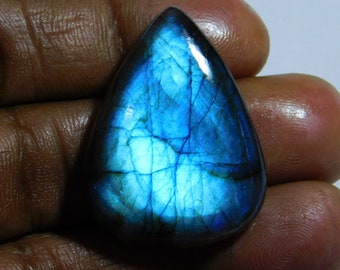 Amazing Gold Flashy Labradorite Cabochon Gemstone Oval Shape Handmade Gemstone Flashy Labradorite Size 35x19x7 MM Wholesale Labradorite