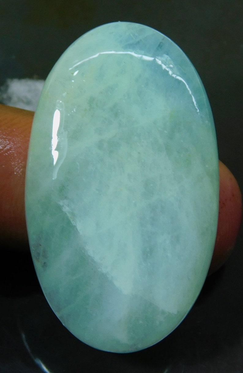 aquamarine stone polished