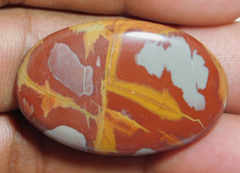 Natural Noreena Jasper Cabochon Top Quality hand Polish Loose stone Semi precious Jewellery making Noreena Jasper 49 Ct 41 X 26 mm #1182