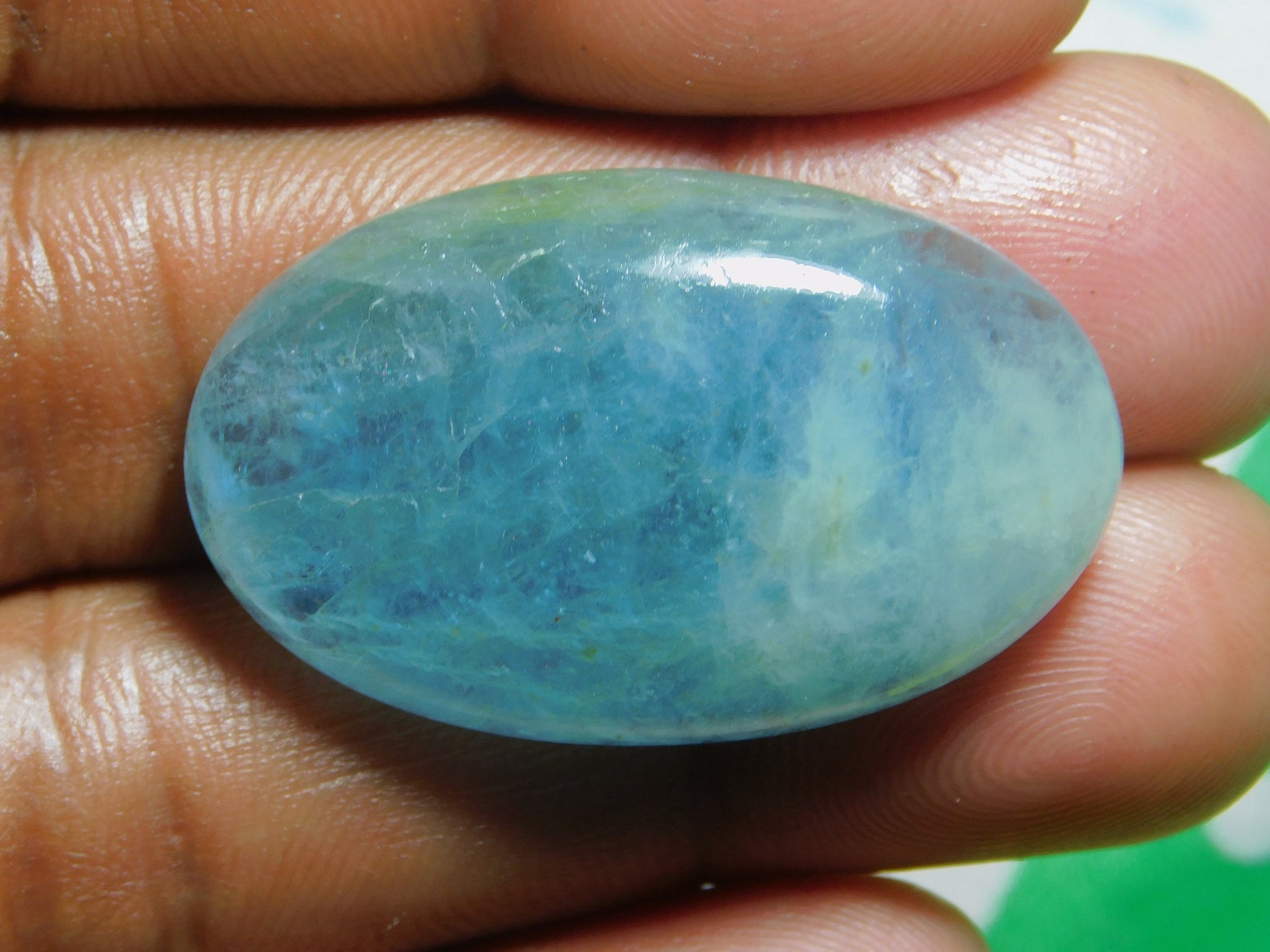 Natural Aquamarine Cabochons Hand Polish Loose stone Etsy