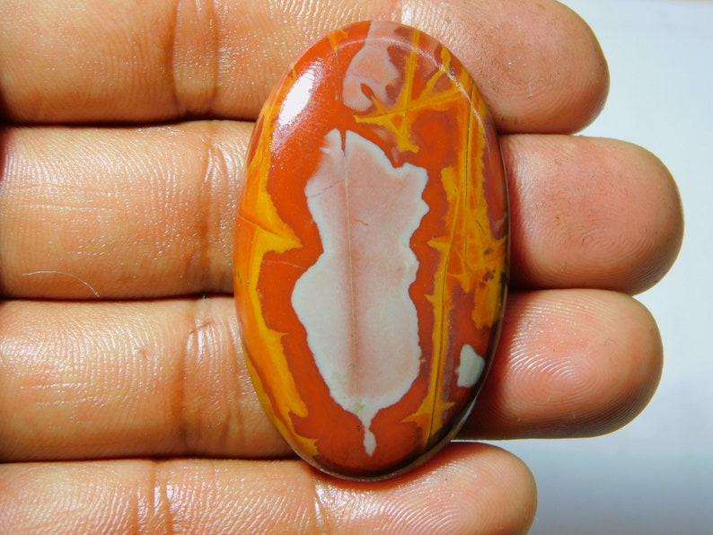 Natural Noreena Jasper Cabochon Top Quality hand Polish Loose stone Semi precious Jewellery making Noreena Jasper 49 Ct 41 X 26 mm #1182