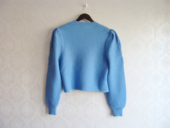 Austrian Wool Cardigan, Embroidered Heart Sweater… - image 8