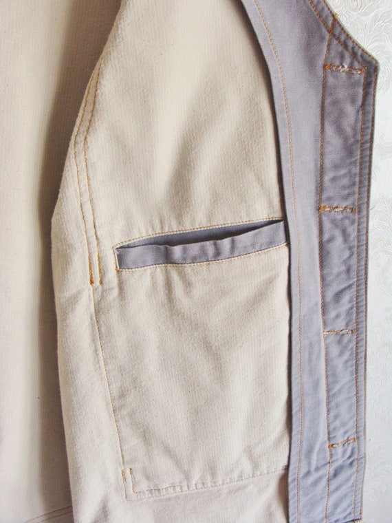 90s Tan Corduroy Vest, Vintage Waistcoat Gilet, S… - image 5