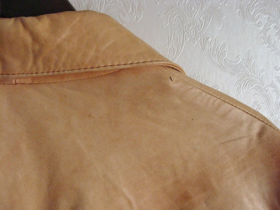 60s Tan Leather Jacket (M)