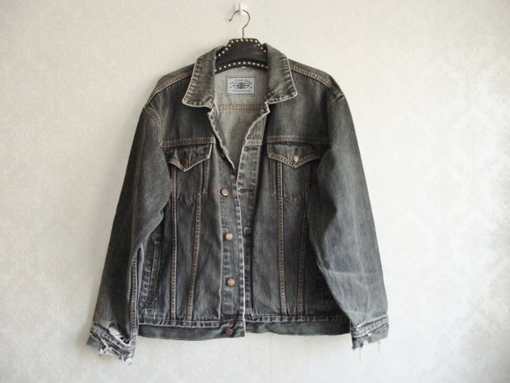 Holland Cooper Longline Denim Jacket Washed Black Sherpa