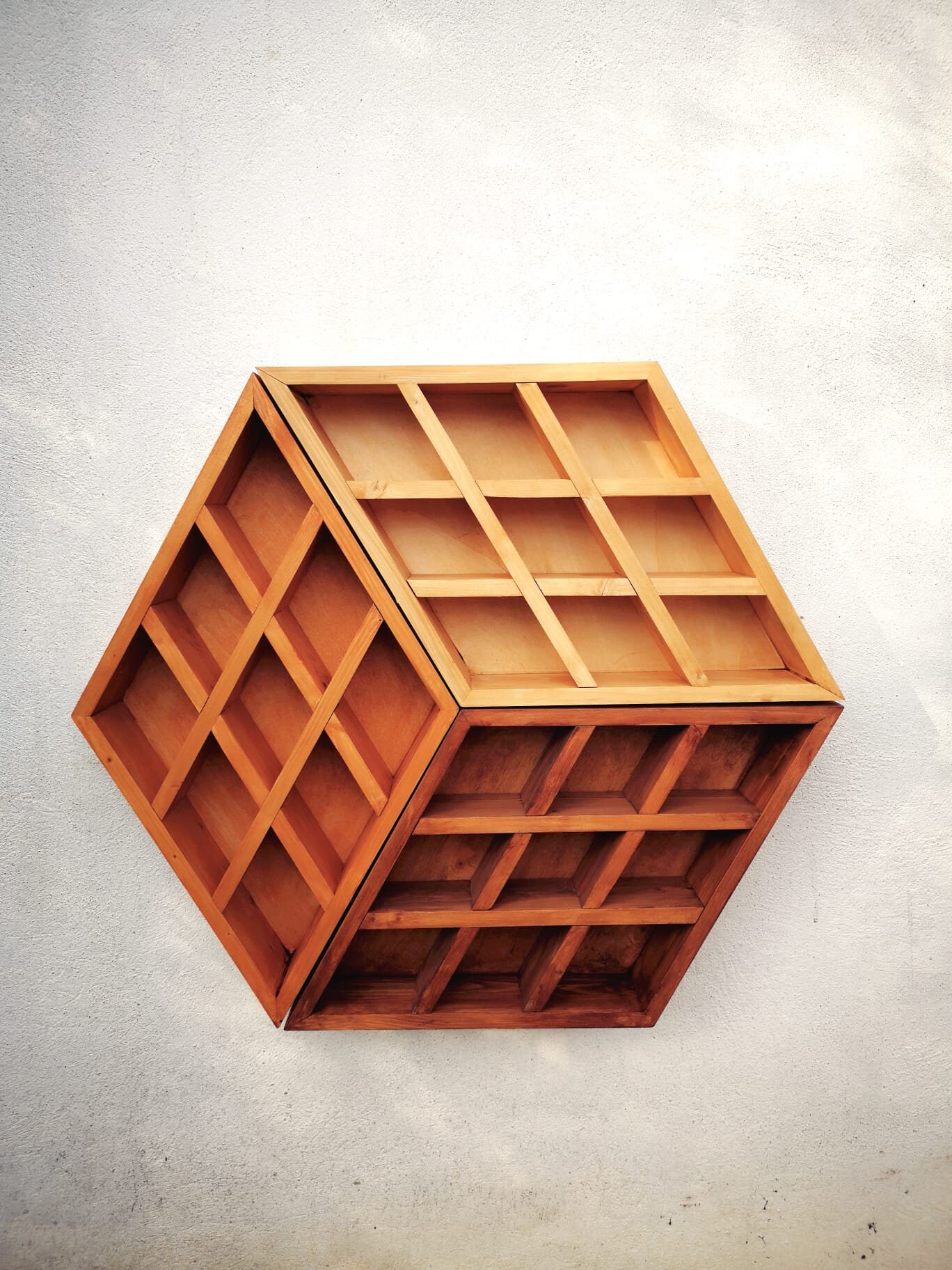 Spice Rack / Miniature Display Shelf / Rubik Cube Shelf/ 3D Illusion ...