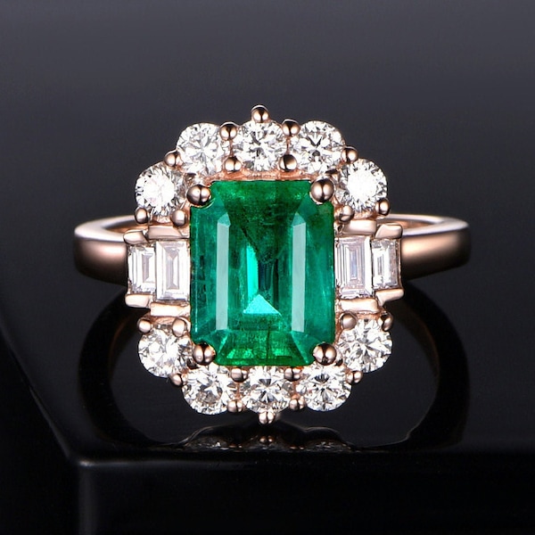Vintage Emerald Ring - Etsy