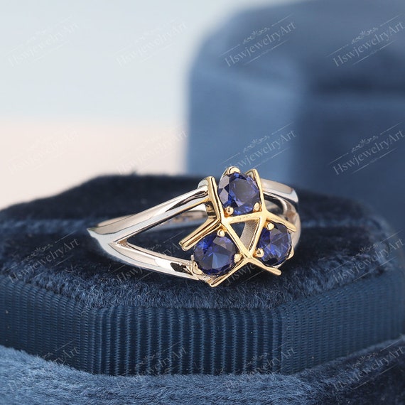 Zora's Sapphire Spiritual Stone Custom Ring 925 Sterling Silver