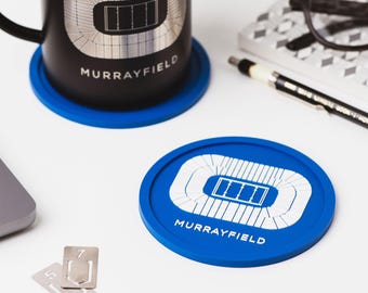 Murrayfield Stadium Coaster: Scotland Rugby Gift, PVC Rubber