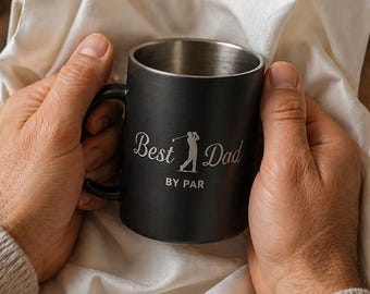 Personalised Golf Dad Mug | Father’s Day Gift For Golfer Dad | Best Dad By Par