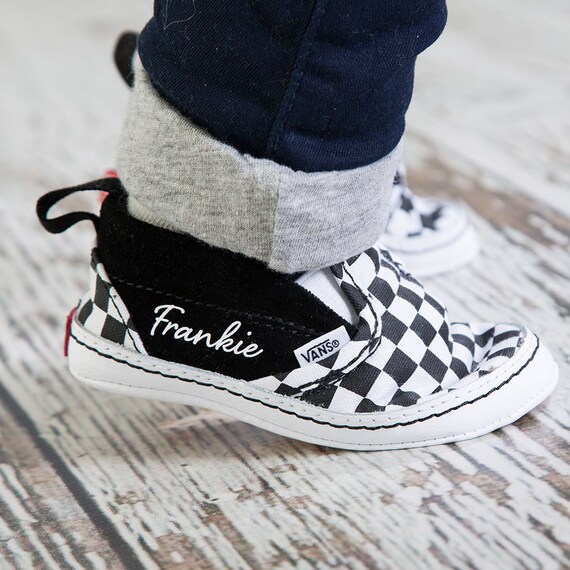 newborn checkered vans