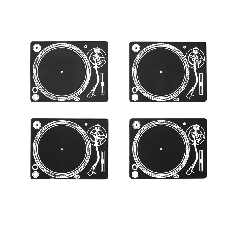 Vinyl Record Player Coaster, Vinyl Records Turntable Funny Coasters ...