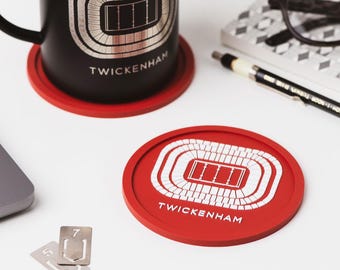 Twickenham England Rugby Stadium PVC Coaster