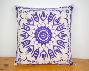 Kess InHouse Mmartabc Dreamcatchers Boho Pattern Purple Multicolor Illustration 30 x 20 Pillow Sham