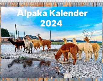 Alpaka Kalender 2024