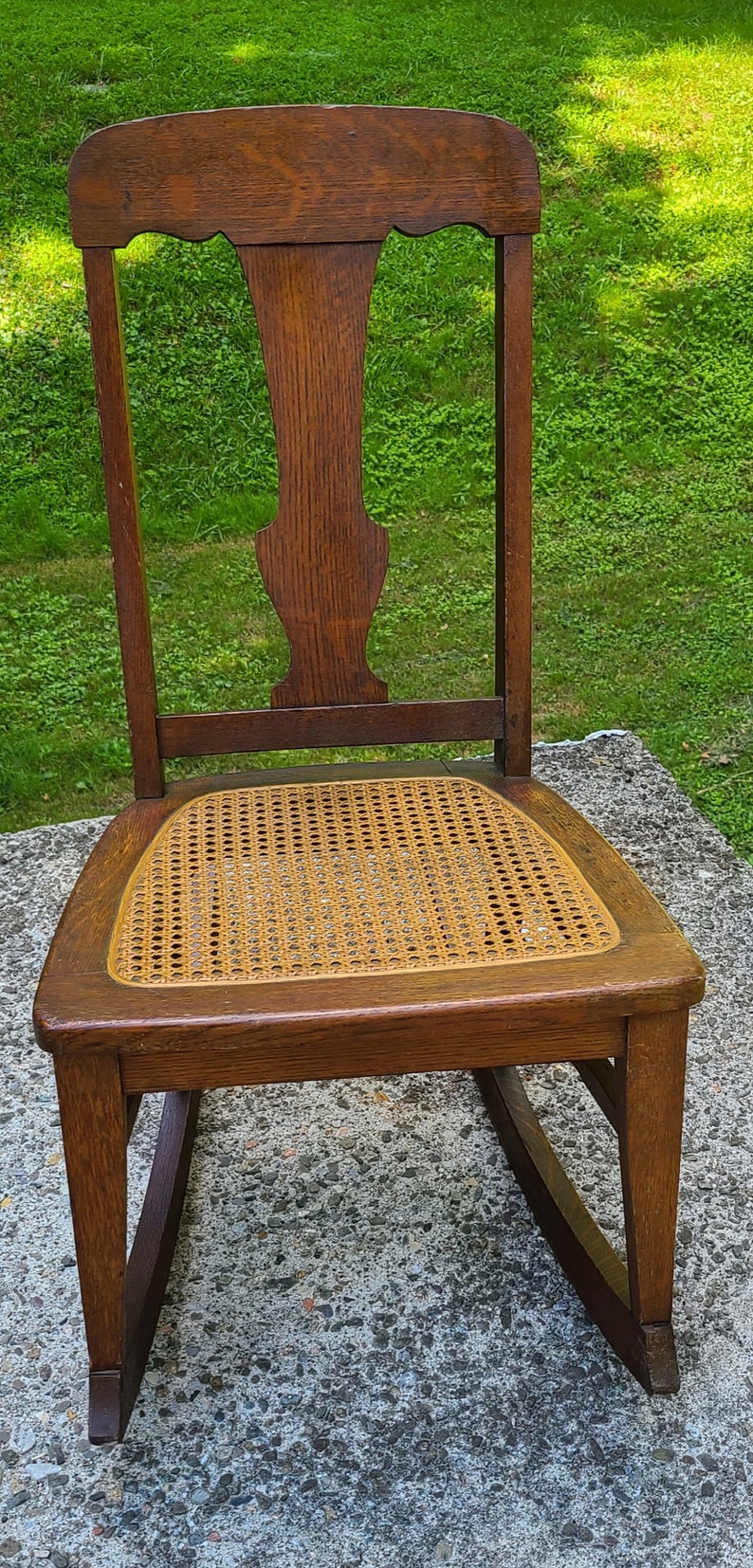 Antique late 1800's Victorian wooden child's rocking | Etsy