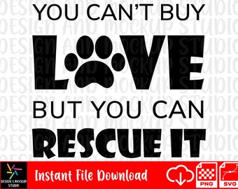 Dog Rescue Svg Etsy