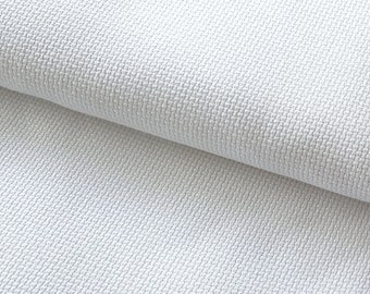 Aida cotton fabric at yardage, 14 count (EU 55 square count), W 150 cm (59"), L 50 cm (19")