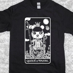 Pekoe as Queen of Wands T-Shirt | Tarot Collection