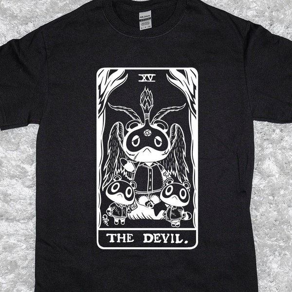 Tom Nook as The Devil T-Shirt | Tarot Collection