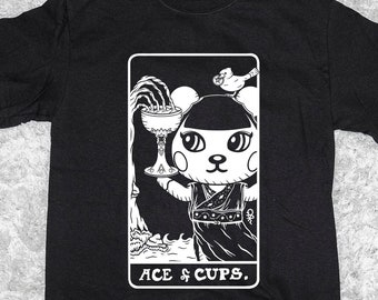 Pekoe as Ace of Cups T-Shirt | Tarot Collection