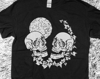 Skulls and the Moon T-Shirt | Cosmic Nature Series