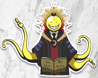 Koro-sensei as Baphomet Vinyl Sticker | 3" x 3.75"