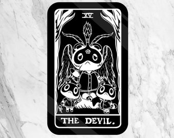 Vinyl Sticker of Tom Nook as The Devil