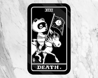 Vinyl Sticker of Tom Nook as Death