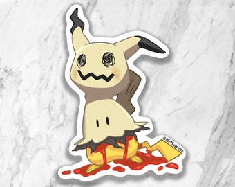 Hidden Pikachu - Mimikyu Vinyl Sticker | 3.5" x 2.5"