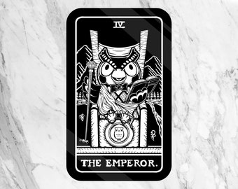 Vinyl Sticker of Blathers as The Emperor