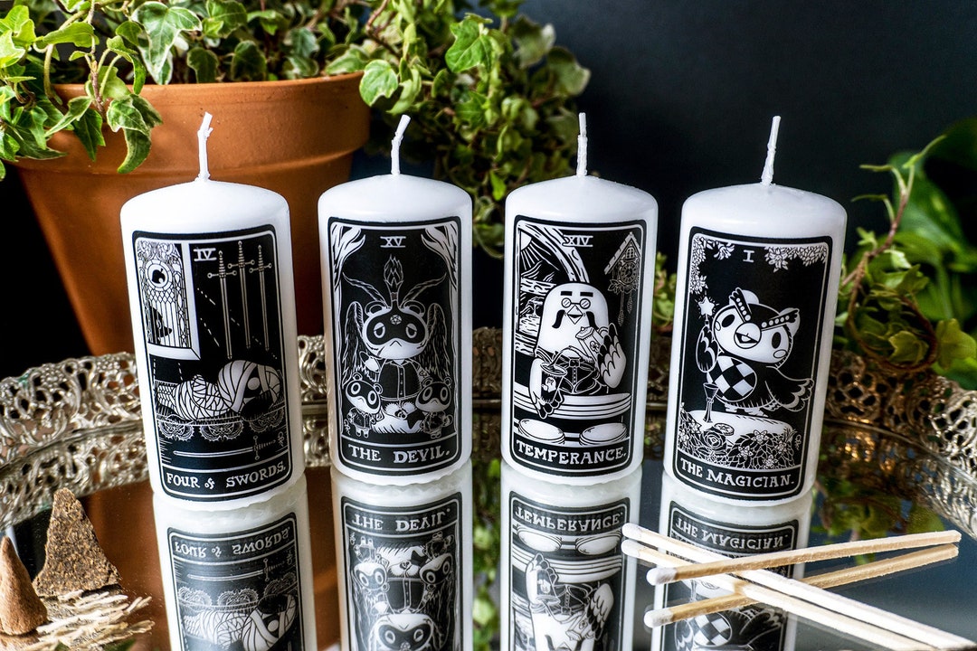 4 Animal Crossing Tarot Candles 25 Designs Etsy