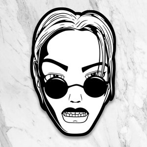 Vinyl Sticker of Lara Croft - Tomb Raider | Headshot Idols Collection