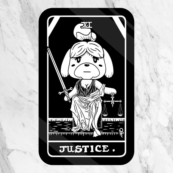 Vinyl Sticker of Isabelle as Justice