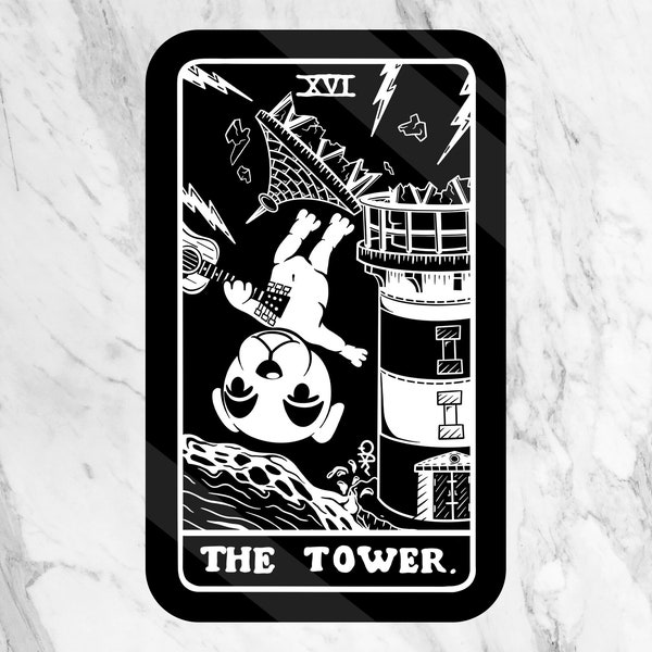 Vinyl Sticker of K.K. Slider as The Tower