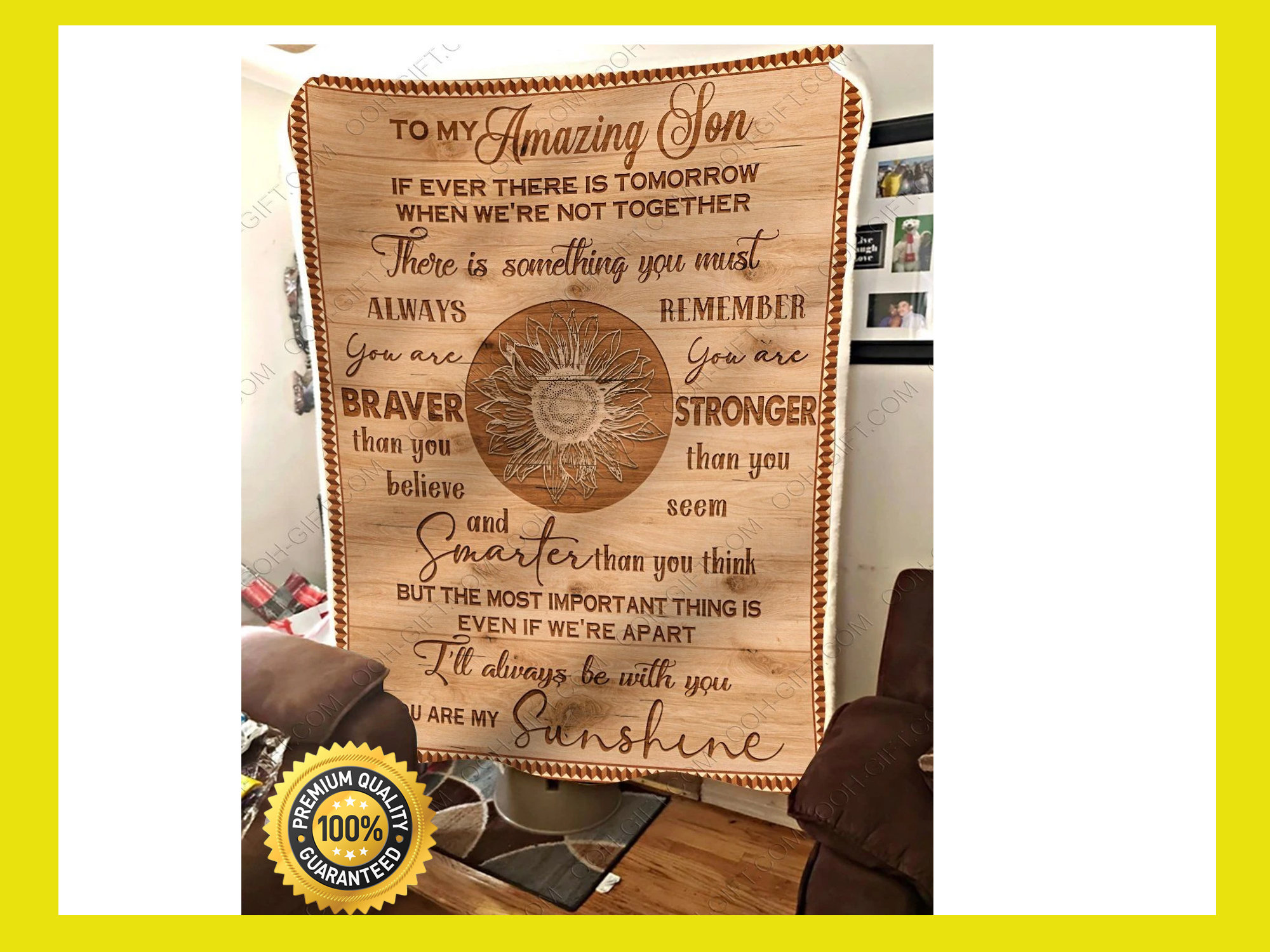 Fleece Blanket For Son From His Dad Mom Fleece Blanket Throw Etsy