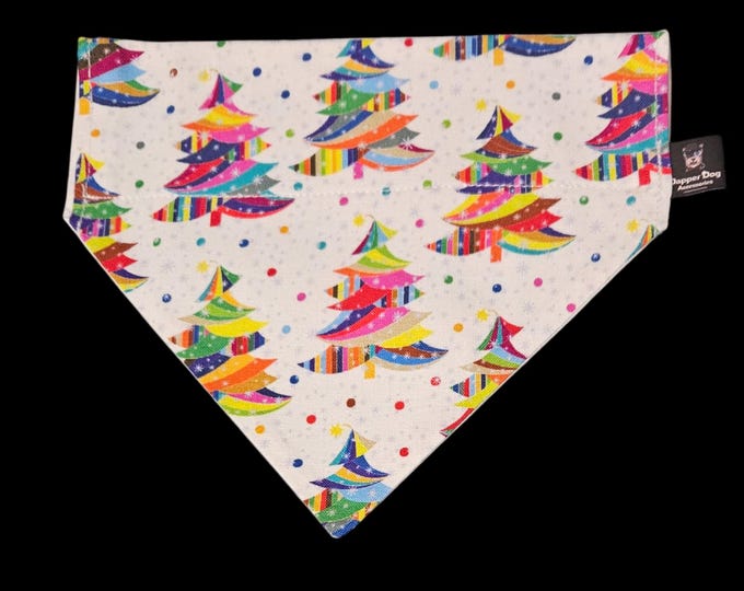Christmas trees dog bandana