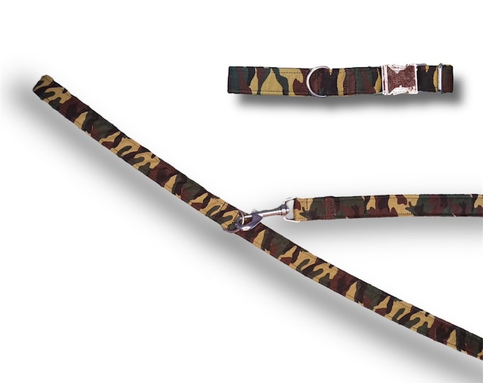 Camouflage/army print dog collar