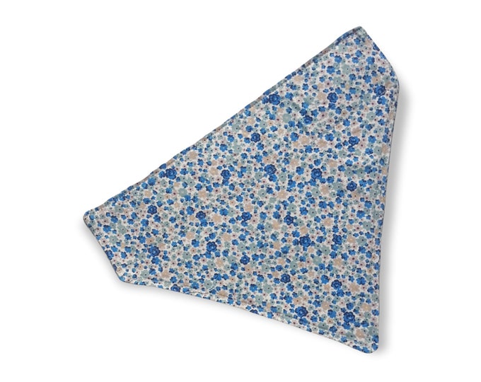 Blue Ditsy print Dog Bandana