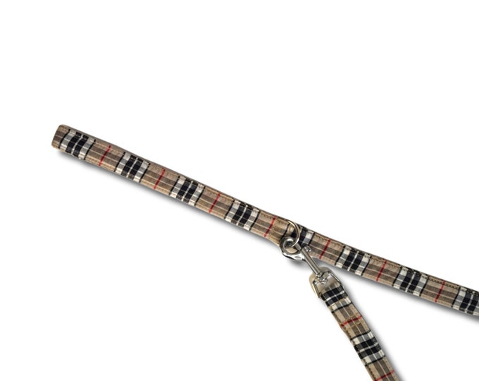 Classic beige tartan/cream plaid Lead
