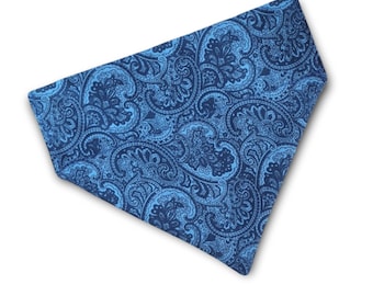 Blue Paisley Dog Bandana