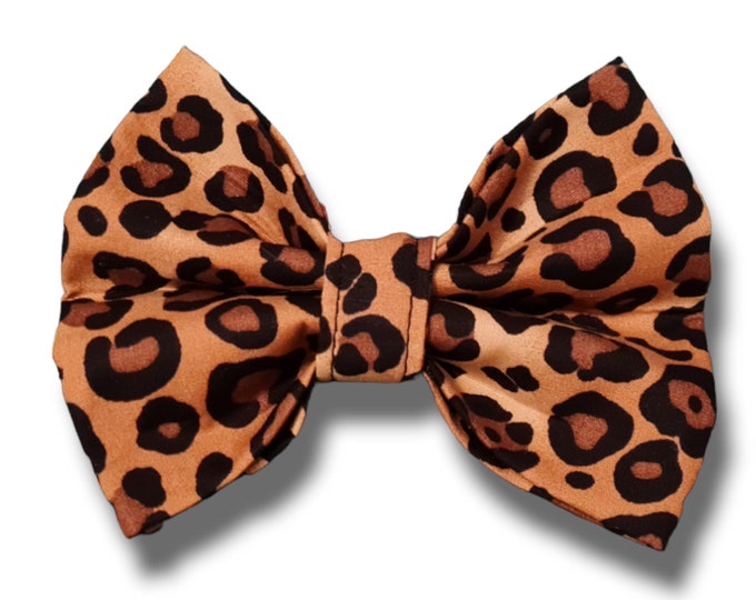 Leopard Print Dog Bow Tie