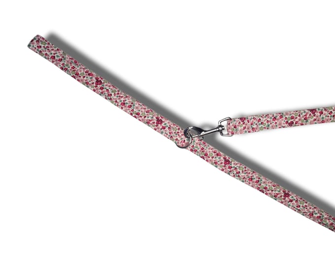 Pink Ditsy Dog lead